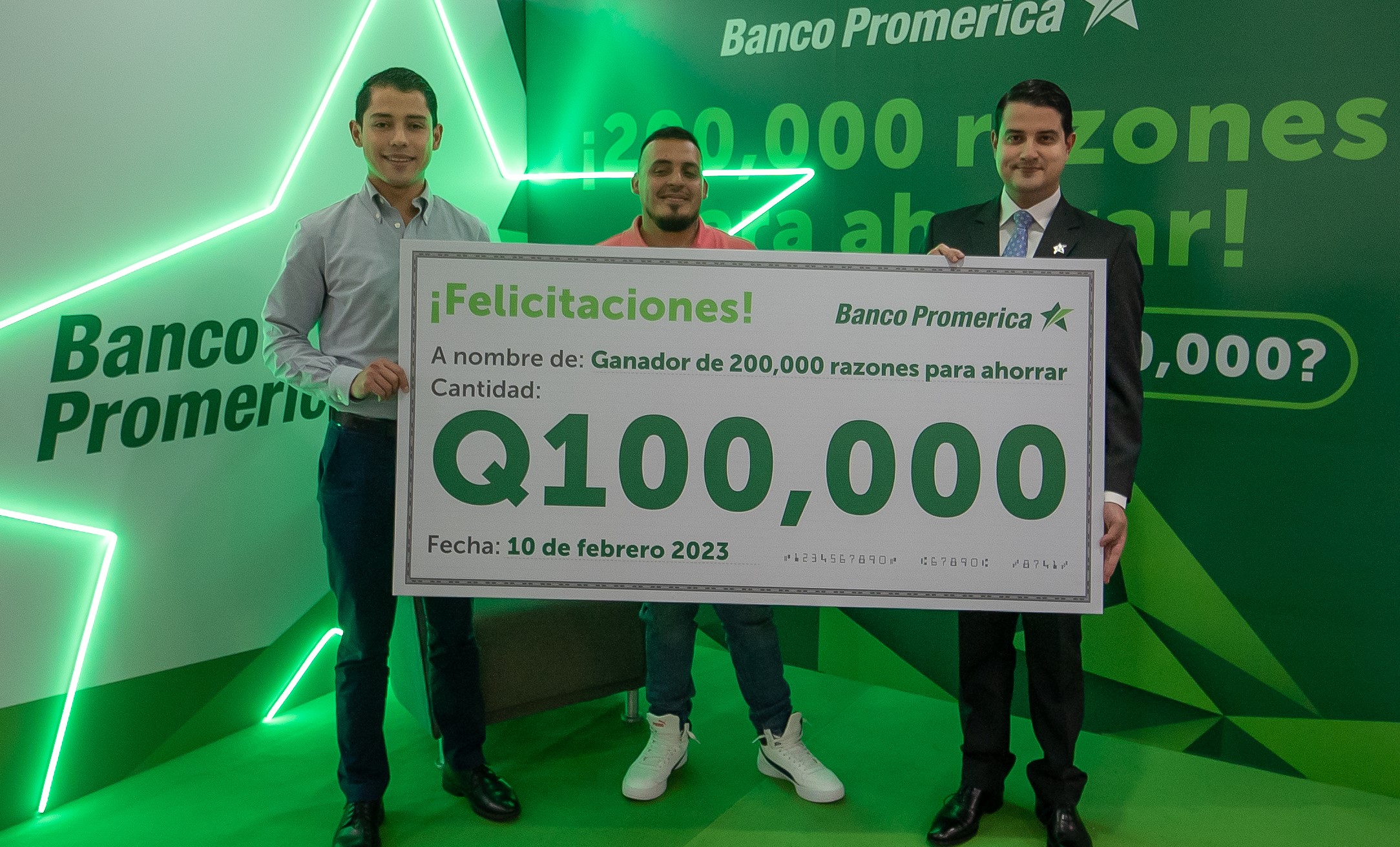 Banco Promerica realiza premiación de la promoción "200 Mil Razones para Ahorrar"