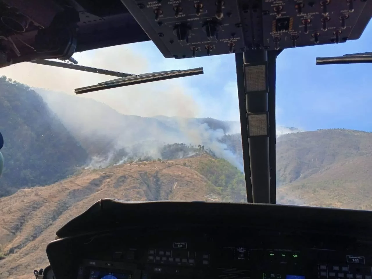 Incendio forestal en Sacapulas avanza y amenaza comunidades