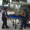 Albañil cae desde un andamio y es hospitalizado de urgencia en Suchitepéquez